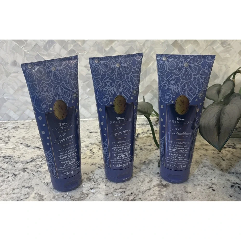 3 Bath & Body Works CINDERELLA PRINCESS Cream 8 oz Ultimate Hydration lotion New
